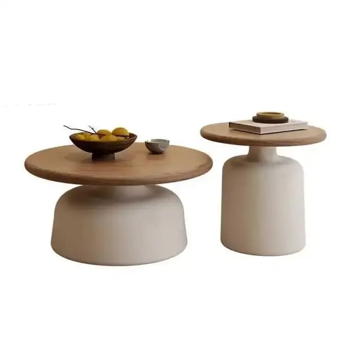 Offre spéciale salon gris foncé petit canapé rond Table d'appoint café moderne