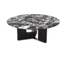 Organisateur Tables basses noires Design moderne Tables basses rondes italiennes minimaliste nordiqu