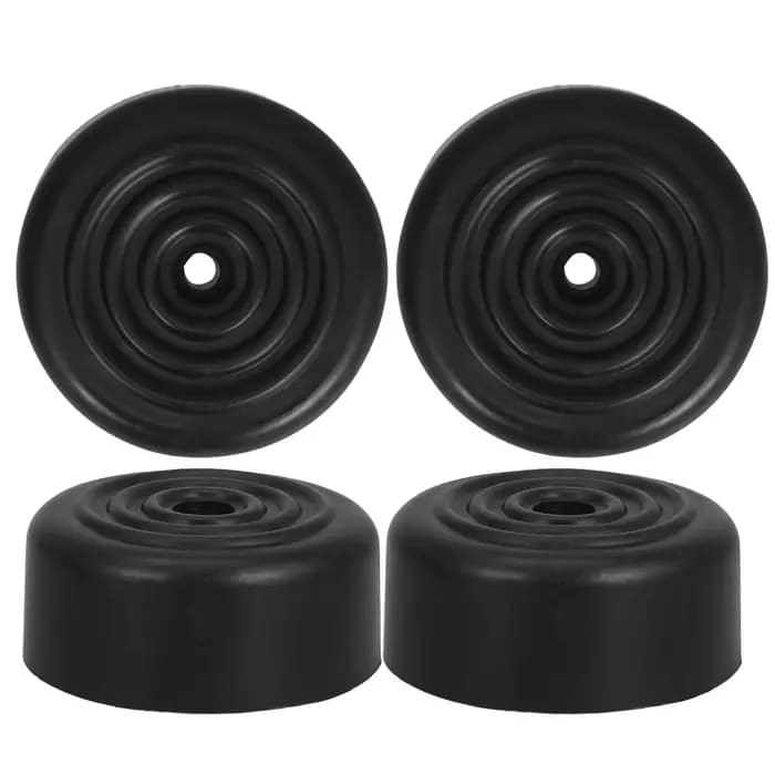 6 pièces noir 5Cm rond conique canapé jambes remplacement Durable vis dans les pieds de meubles pour canapés Tables armoires antidérapant