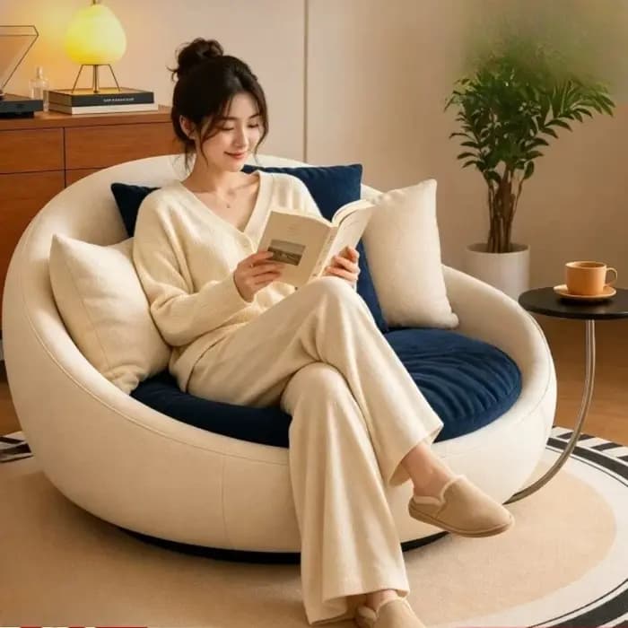 Fauteuils de salon de luxe pivotants et relaxants pour adultes