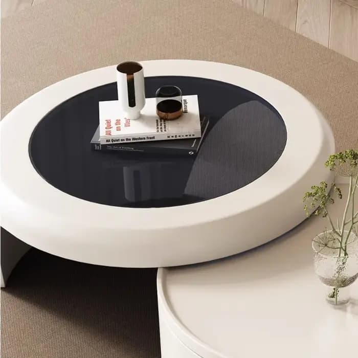 Tables Basses Rondes Blanches
