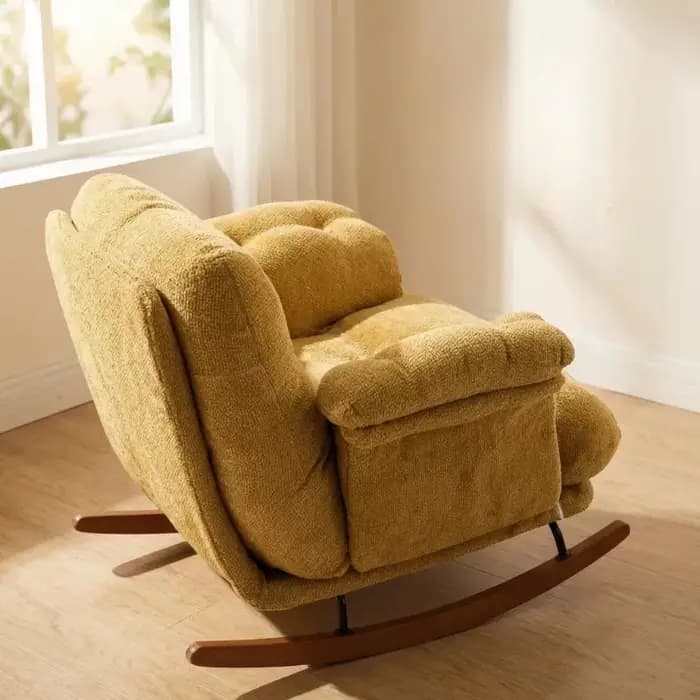 Fauteuil de relaxation vintage, fauteuil moelleux pour chambre et salon, fauteuil de lecture pour balcon, fauteuils de salon, mobilier du milieu du siècle