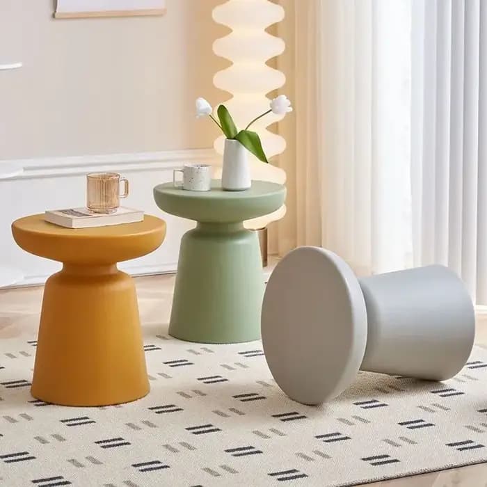 Table d'appoint de canapé nordique simple, salon, balcon, café, maison, petit appartement, design de