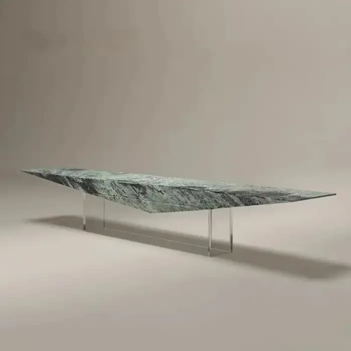 Meuble TV en marbre, console de luxe en pierre naturelle