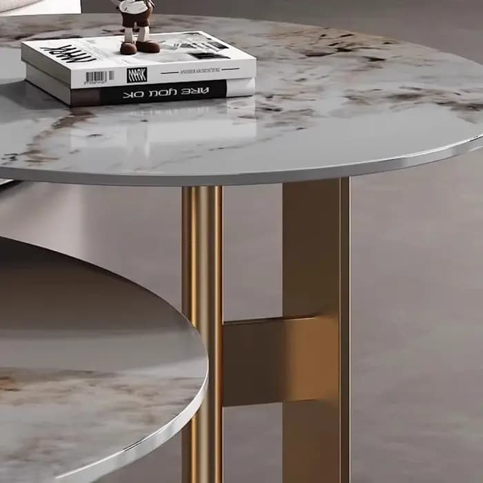 Table basse Design Glam, Vintage, Premium, esthétique, élégante, Table d'appoint Simple, peu encombrante, meubles de salon Pliante