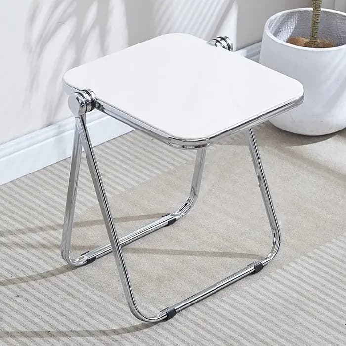 Table d'appoint pliante-table basse transparente à la mode pour salon canapé coin et balcon