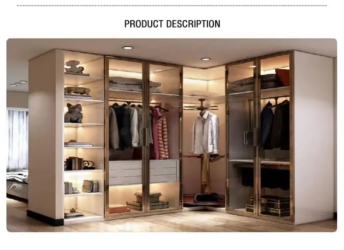 Bibliothèque de Luxe au Design Moderne avec Porte en Verre Simple