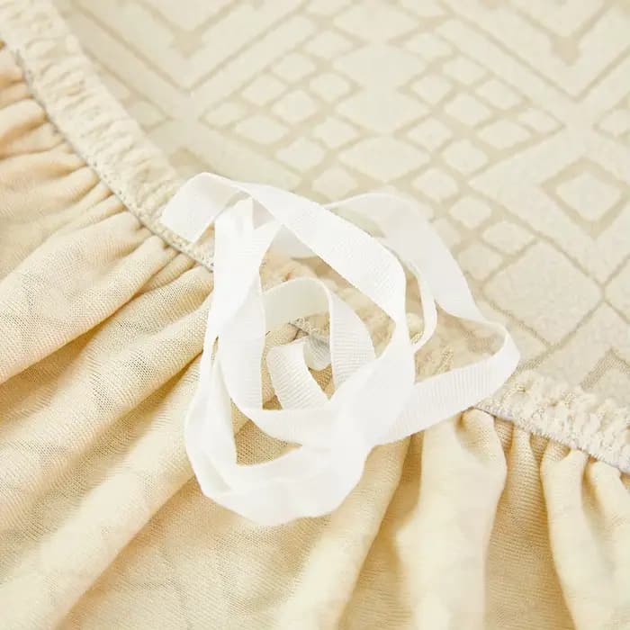 Housse de coussin de canapé jacquard – Motif géométrique