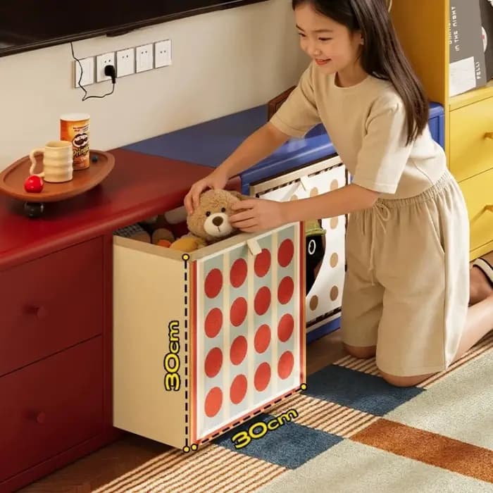Meuble TV DIY coloré pour salon