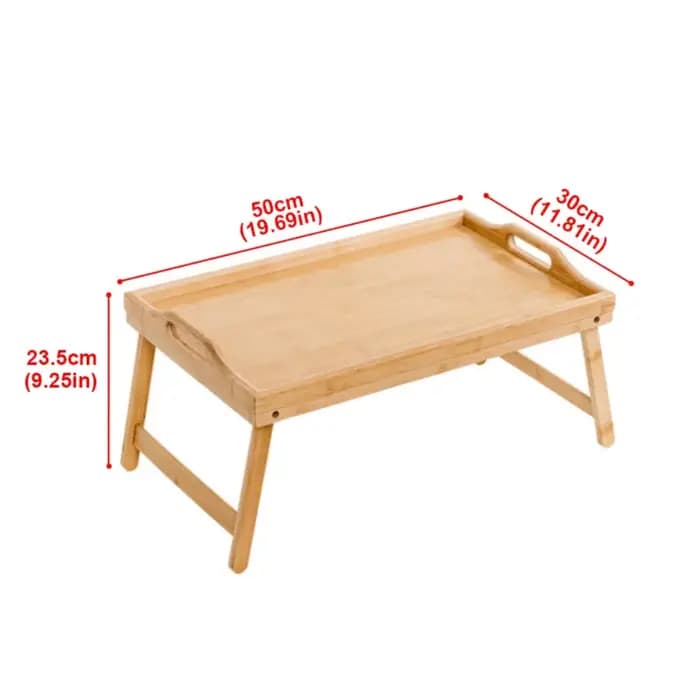 Nouveau Table pliante multifonction bambou petit déjeuner plateau à Dessert Mini fournitures pour la maison