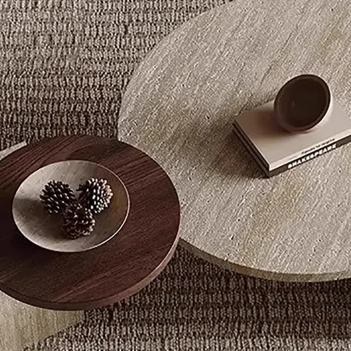Wabi Sabi ensembles Table Basse ronde beauté Design Unique