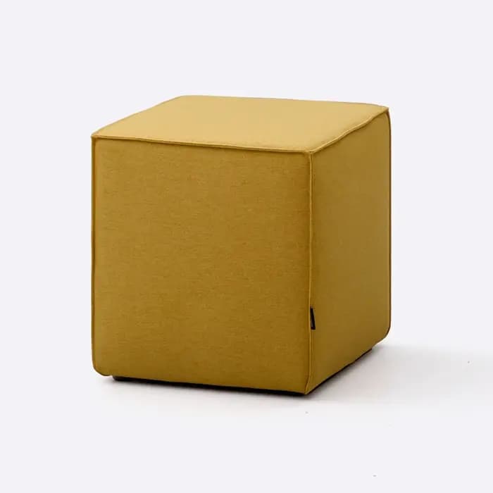 Tabouret Cube Ottoman en tissu scandinave, banc de canapé bas minimaliste pour salon, magasins de ch