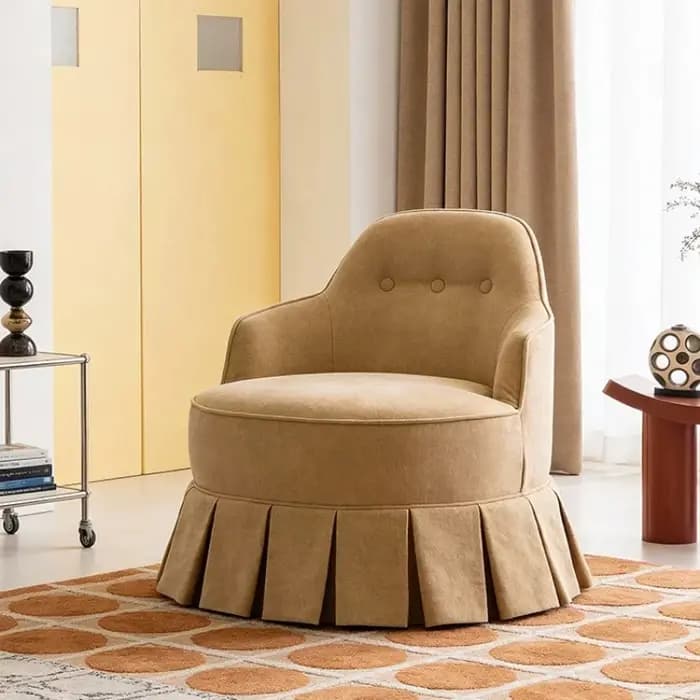 Fauteuils d'appoint style crème