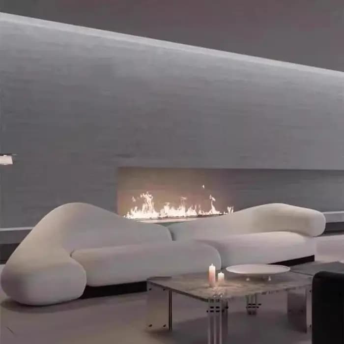 Canapé d'angle design nordique avec fonction couchage