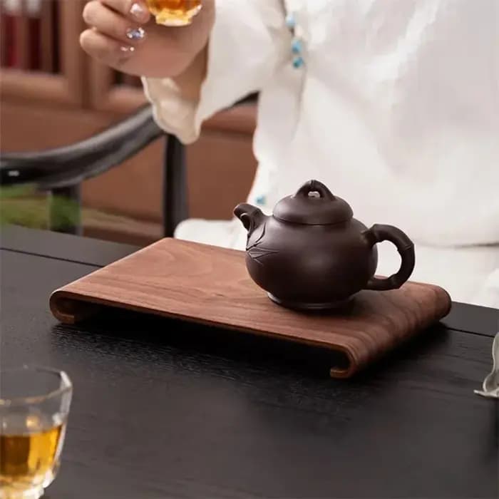 Plateau à café et à thé en bois
