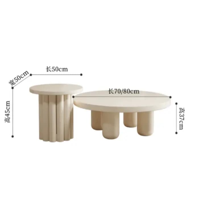 Table basse ronde moderne pour appartement, table d'appoint, meubles de salon