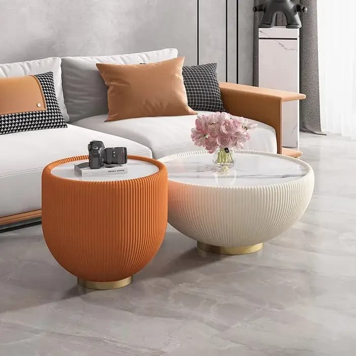 Tables basses rondes originales