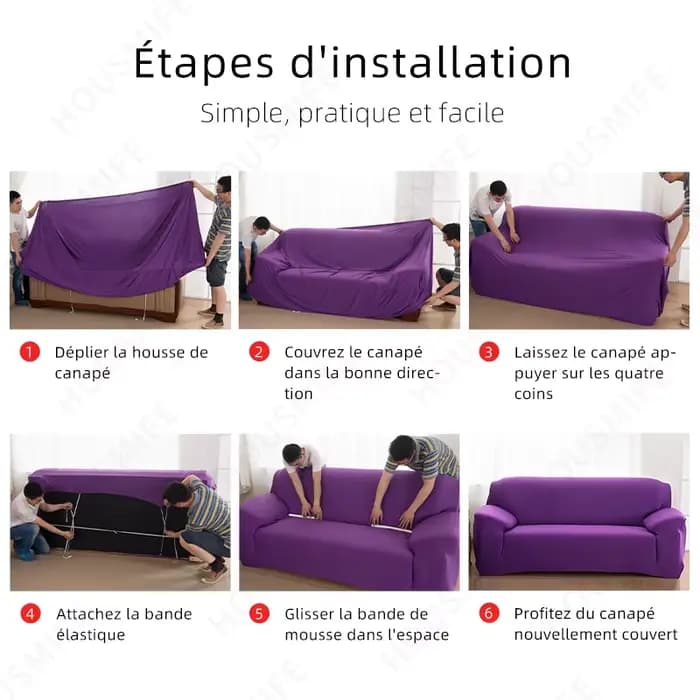 Housses de canapé grises pour salon