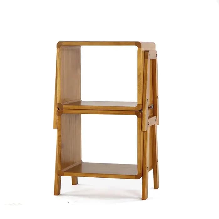 Banc de rangement polyvalent en bois créatif japonais, étagère à chaussures d'entrée, tabouret de rangement empilable, étagère de rangement de chevet