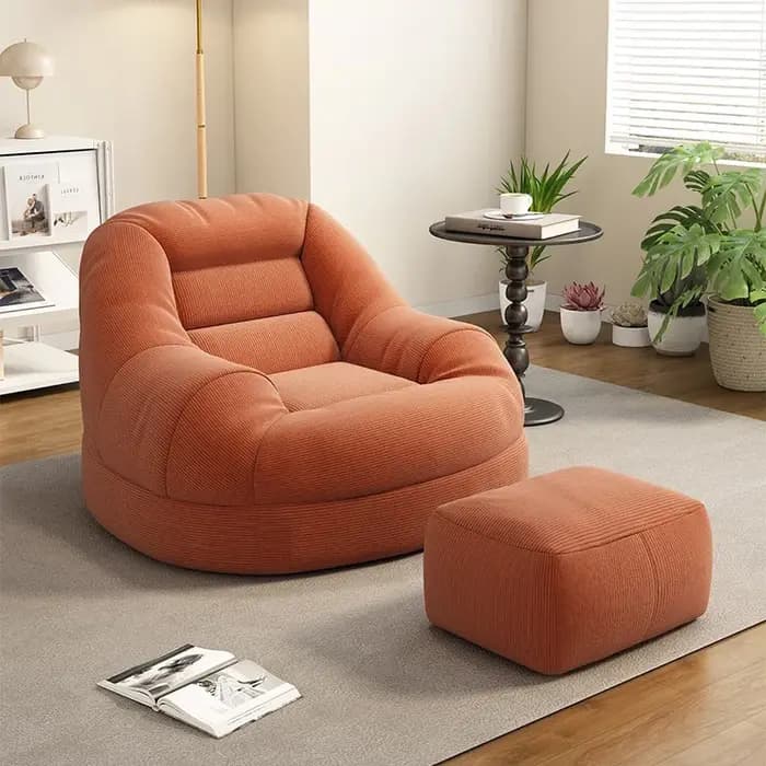 Fauteuil-canapé en velours côtelé pour la maison
