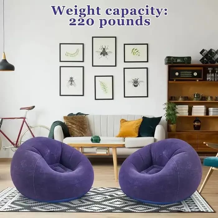 Chaises de pouf gonflables, chaises de Camping, canapé paresseux gonflable, chaises gonflables porta