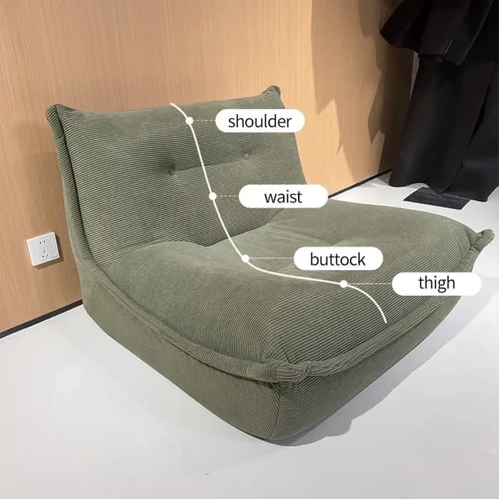 Canapé de Compression inclinable classique nordique minimaliste paresseux bureau