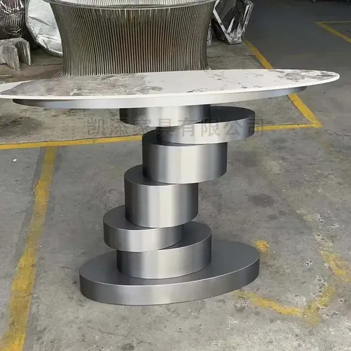 Table d'appoint murale étroite de luxe léger italienne