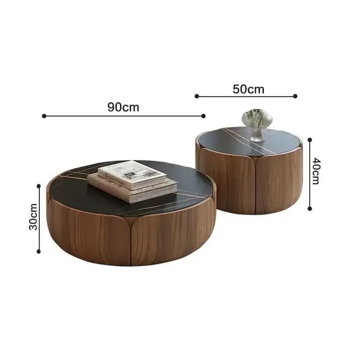 Table basse De sol esthétique Design cadre à couverture rigide