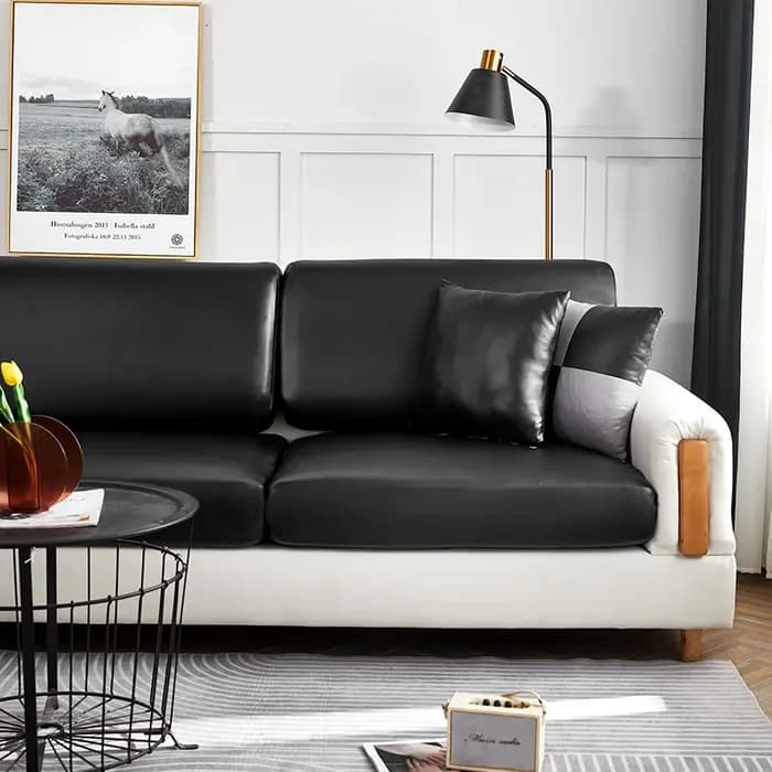 Housse de coussin de canapé imperméable en Pu 100%