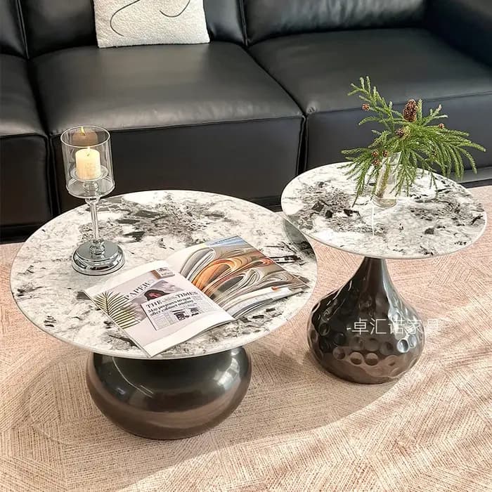 Table basse ronde moderne pour salon