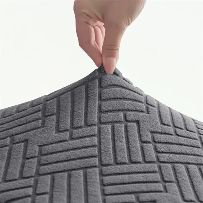 Housse de canapé inclinable fendue 1 place pour salon Jacquard
