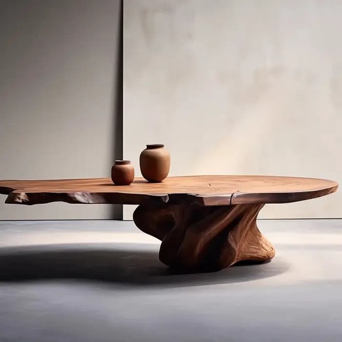 Table basse design en bois