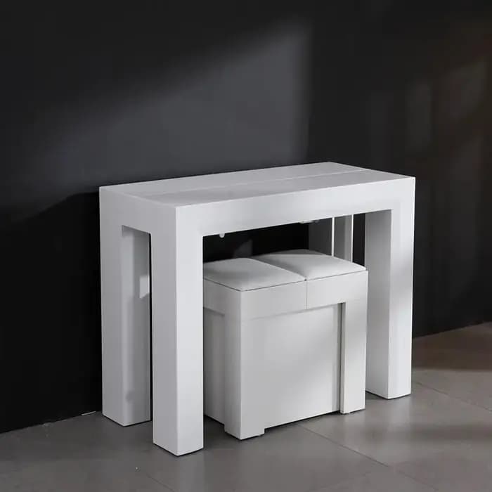 Table à Manger Télescopique Rectangulaire pour 8 Personnes