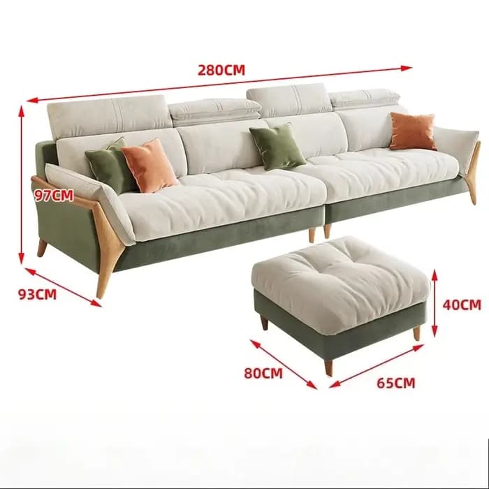 Salon De luxe canapé Chaise Longue modulaire moderne nordique