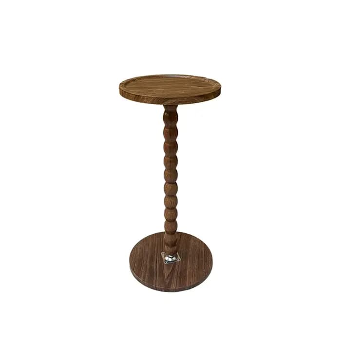 Table d'appoint ronde, petite table à boissons pour petits espaces, table de chevet moderne avec pie