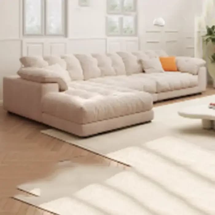 Salon européen Salon canapés luxe minimaliste lit de repos canapés Double paresseux Salon Muebles me
