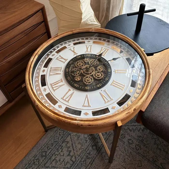 Table basse de luxe glamour avec rangement