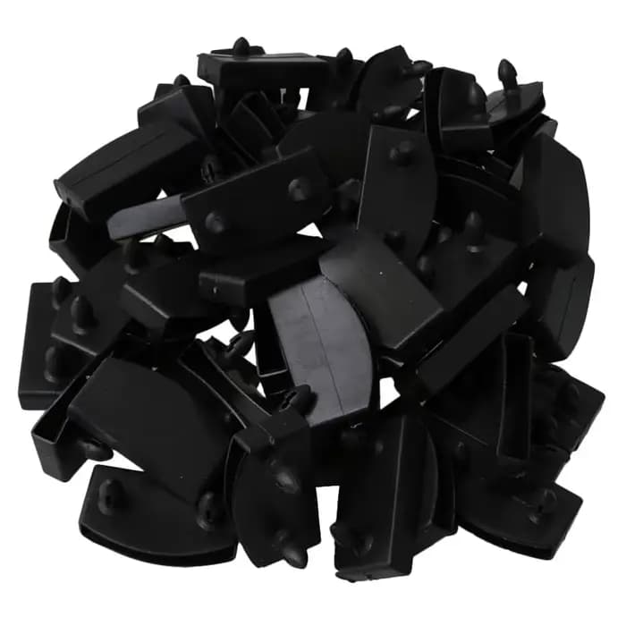 Embouts en plastique, 10 pièces, supports à lattes latérales et centrales, connecteur, accessoires d