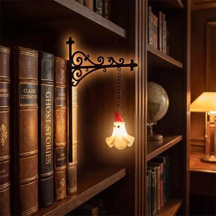 Lanterne de bibliothèque - Éclairage décoratif pour étagère, lampes de lecture pour bibliophiles, lampe LED antique pour coin lecture, ornement