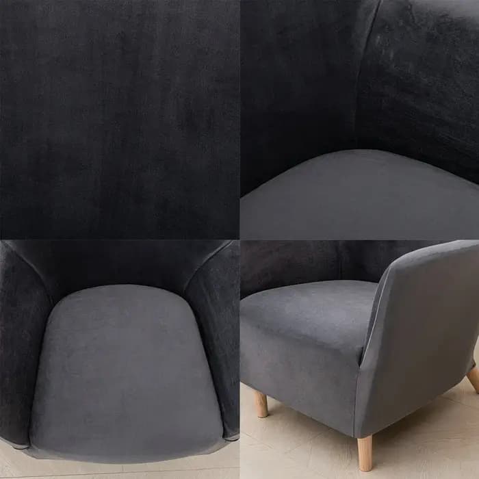 1PC couleur unie élastique Club fauteuil housses argent renard velours doux chaise couverture simple canapé couvre maison comptoir hôtel 커