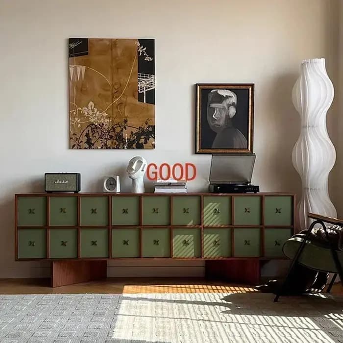 Meuble TV Moderne de Luxe, Unité de Rangement Design pour Salon, Console Esthétique pour Table à Man