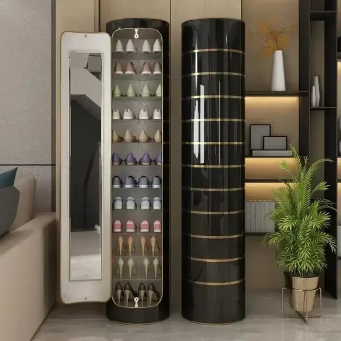 Meuble à Chaussures Rotatif Intelligent à l'Ozone de Haute Technologie