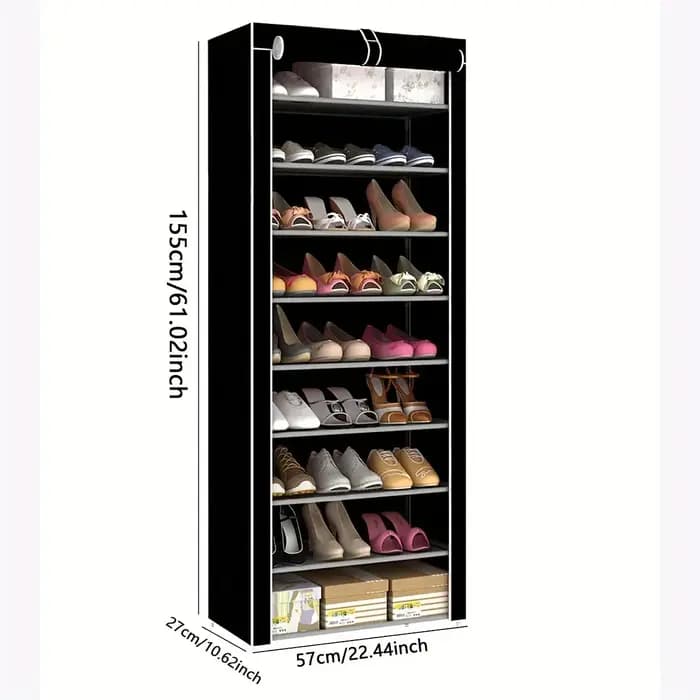 Armoire à chaussures multicouche anti-poussière, 1 pièce, étagère à chaussures, meubles et rangement