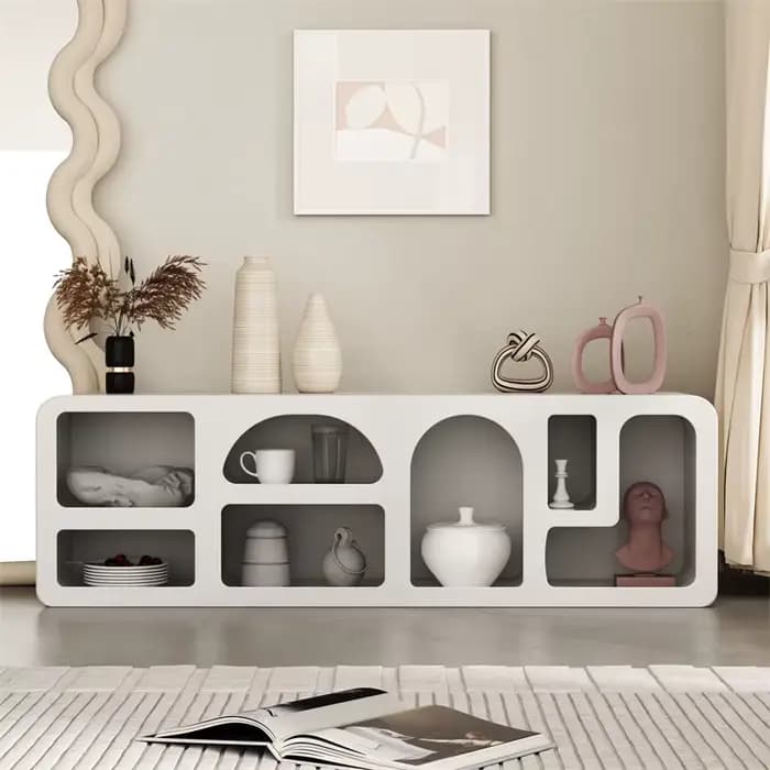Meuble Tv européen Beige salon Simple salons design
