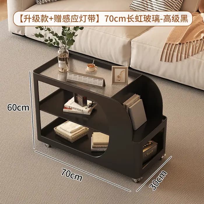 Petites tables d'appoint en verre pour salon