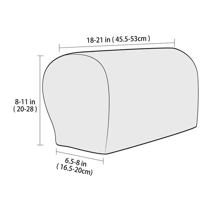 2 pièces/ensemble anti-poussière canapé fauteuil couvre lavable amovible accoudoir chaise housses élastique maison