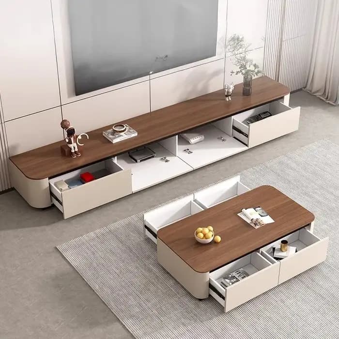 Ornement luxe meuble Tv divertissement étagère Design tiroirs