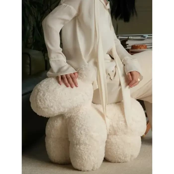 Fauteuil Poney - Fauteuil en forme de cheval bouclé