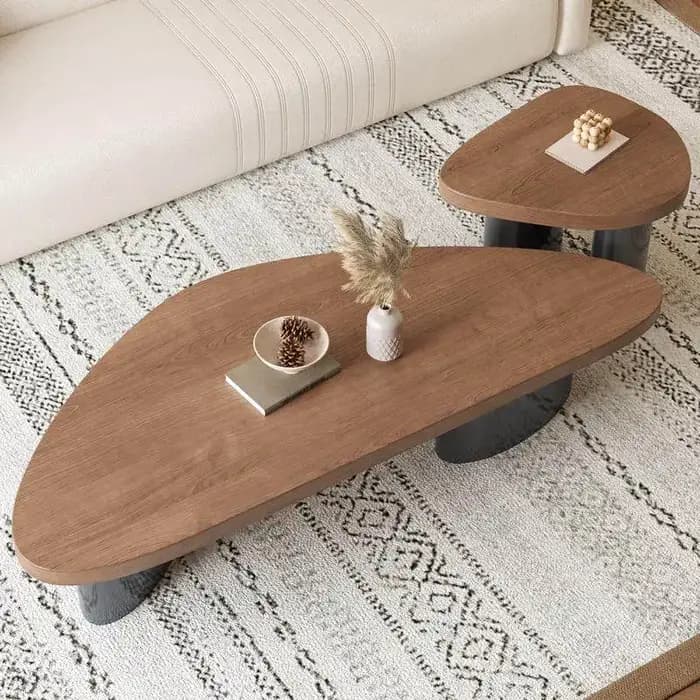 Table basse en bois massif pour salon