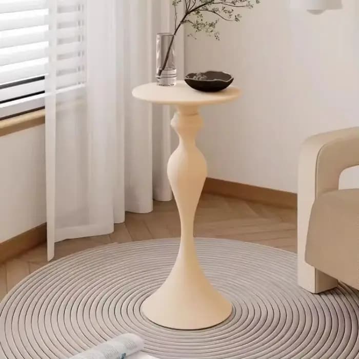 Nordique minimaliste moderne petit espace chevet salon canapé Table basse fer Table ronde Table d'an